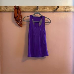 Fabletics Purple Seamless Work Out Tank